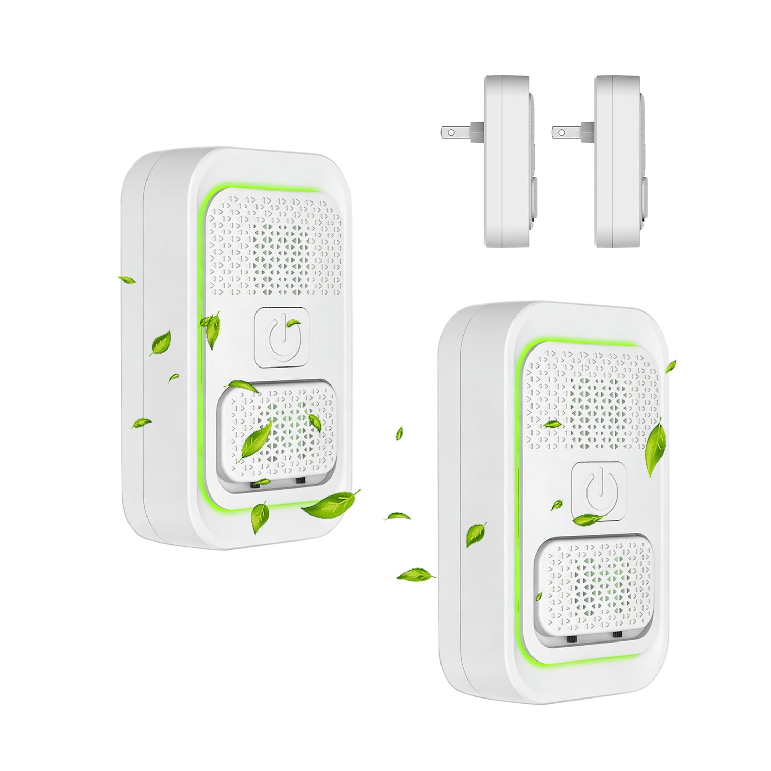 Air Purifier for Bedroom, 2 Pack Plug In Negative Ion Air Purifier, Ultra Quiet & Low Maintenance, for Bedroom, Kitchen, Pet Areas, Smokers, Bathroom & Baby Rooms