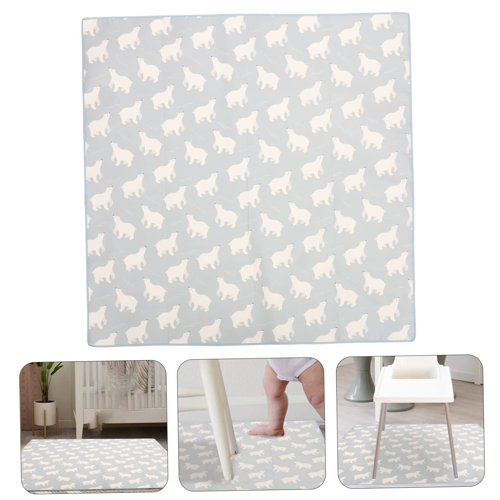 Abaodam Alfombrilla Para Silla Alta Tapetes De Juego Para Bebés Para El Piso Esteras De La Silla De La Alfombra Silla Para Bebe Alfombra De Juego Para Bebé Sillas Altas Para Bebe Poliéster