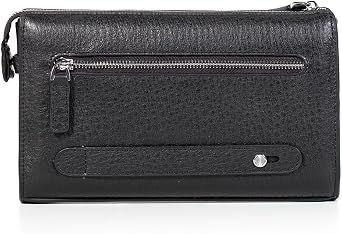 Men Clutch Bags Genuine Leather Long Wallet Large Capacity Purse Business Card Organizer Handbag Travel Bag