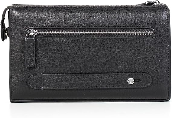 Men Clutch Bags Genuine Leather Long Wallet Large Capacity Purse Business Card Organizer Handbag Travel Bag