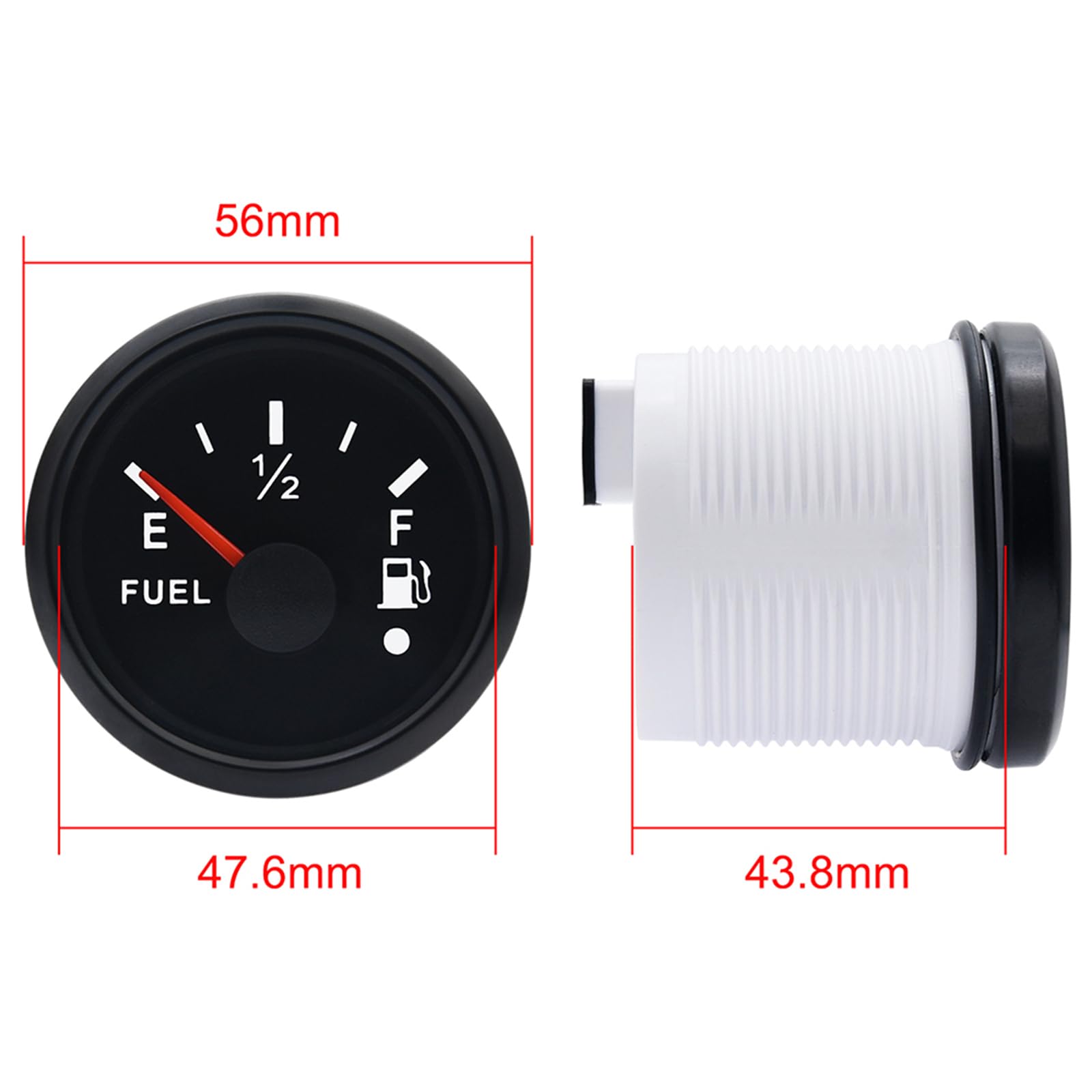 Indicatore Livello Carburante Digitale Per Moto - 2 Pollici, 190 Ohm, 8 Colori Retroilluminazione - Foto 12