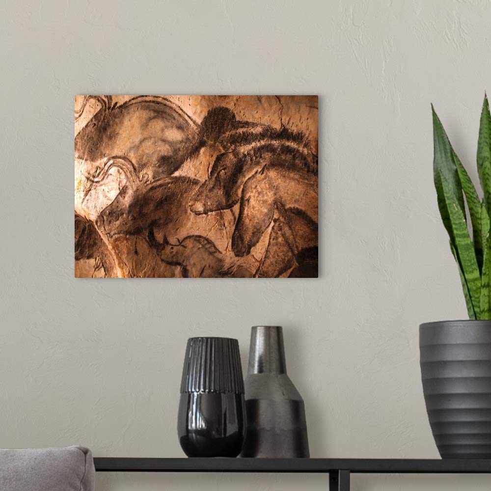 Amazon.com: GREATBIGCANVAS Stone-Age cave Paintings, Chauvet