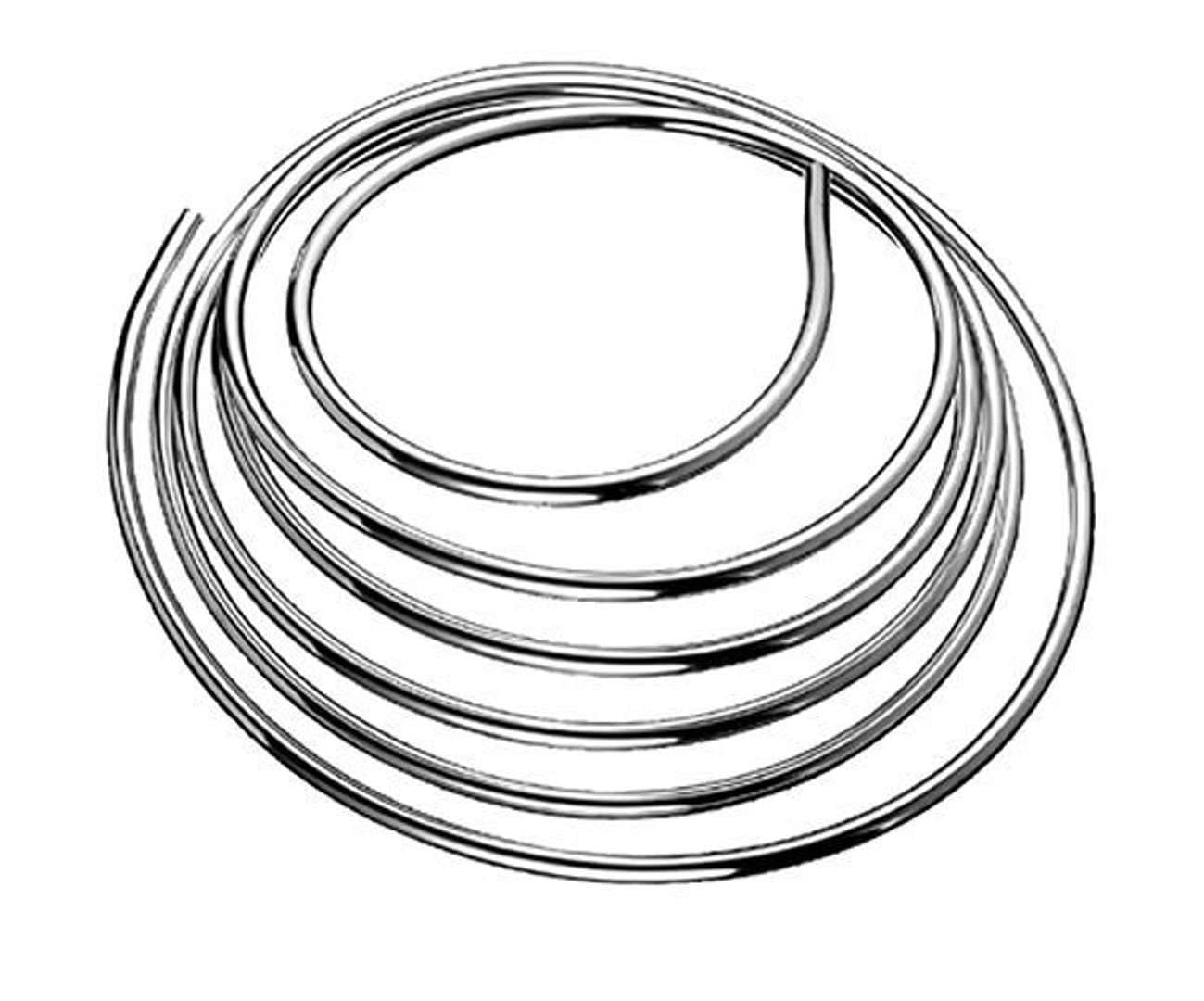 Schell Kupferrohr biegsam, 5 m Ring, chrom Ø 12 mm
