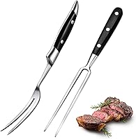 CHENGU 2-Pack 12-Inch Stainless Steel Carving Forks with Bakelite Handles - Durable BBQ Meat Forks for Grilling & Kitchen