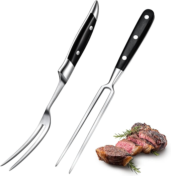 Carving Fork Meat Fork 2 Pieces Christmas Stainless Steel
