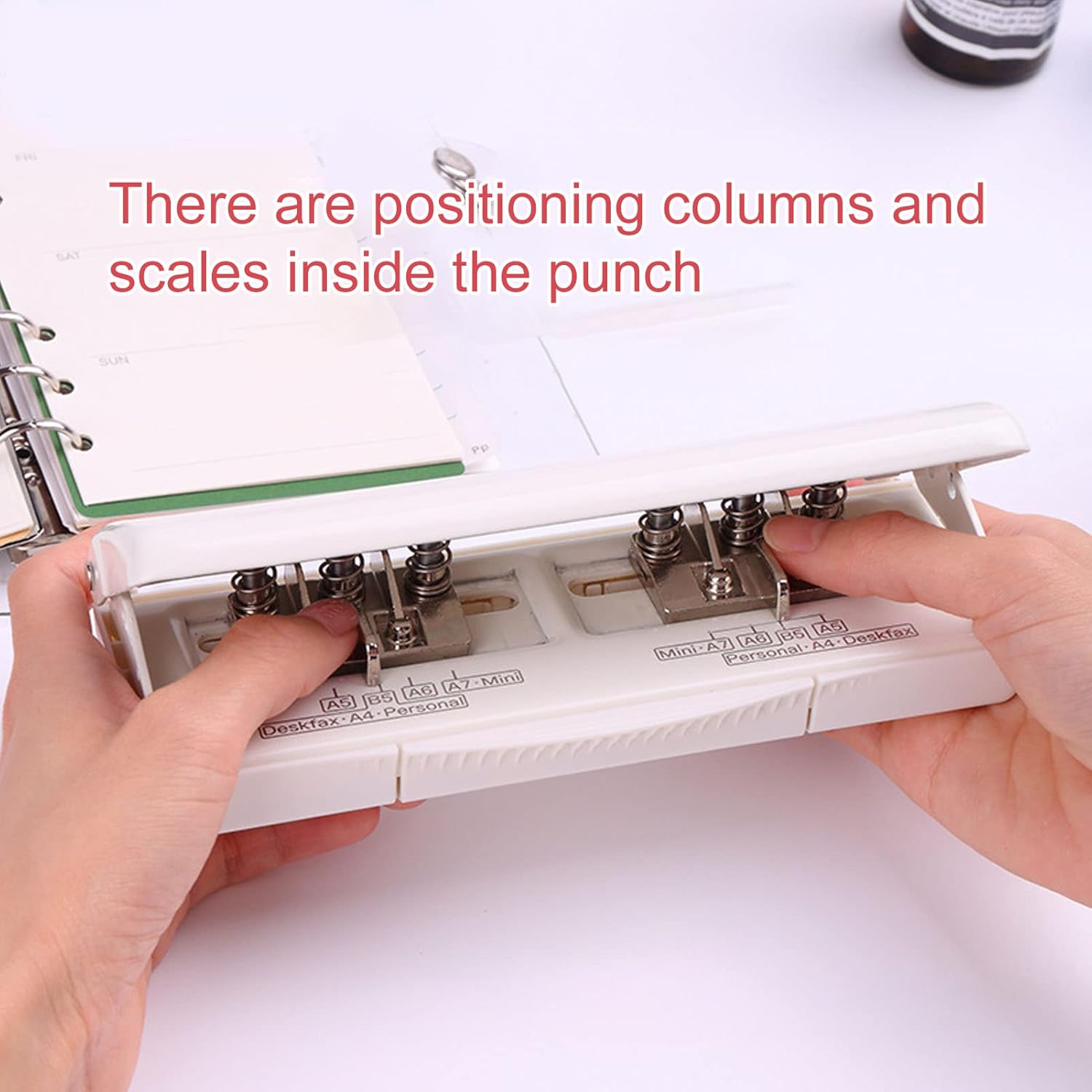 製本機 ホールパンチャー A4 A6 A7 大容量 ノート 6穴パンチャー 10枚 6穴 ロードバインダー