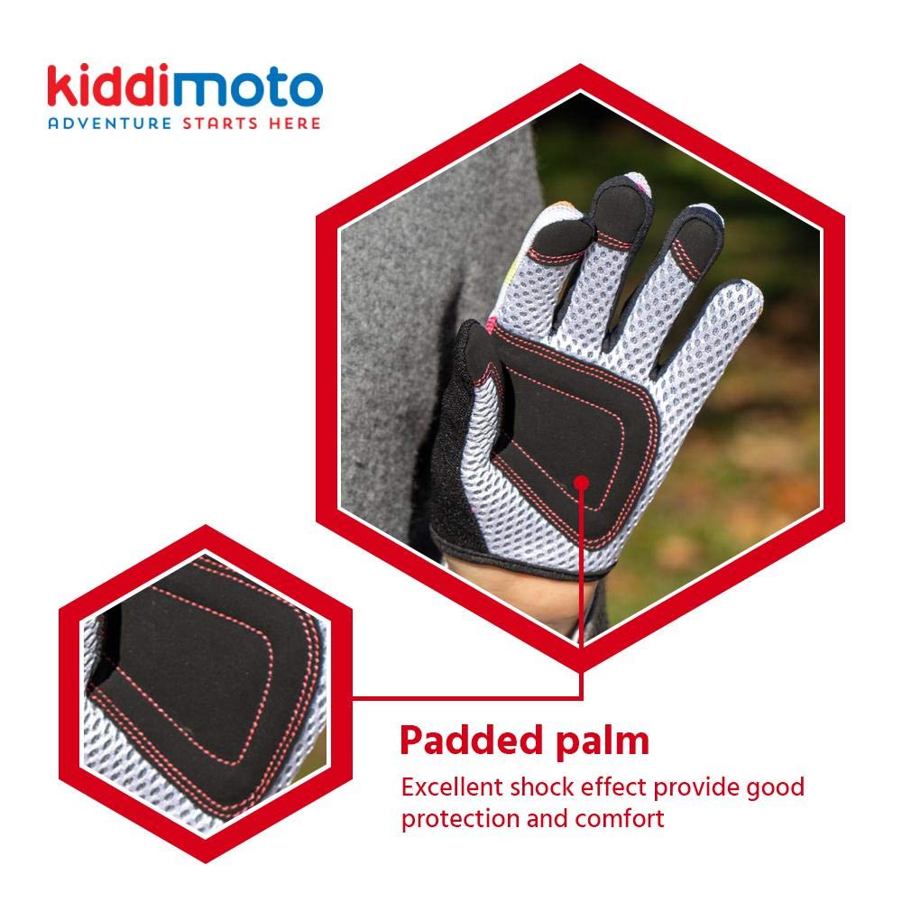 Gants Kiddimoto Pour Enfant – Vélo, Draisienne, Trottinette – Protègent Les Petites Mains, Antidérapants, Tailles S à L !