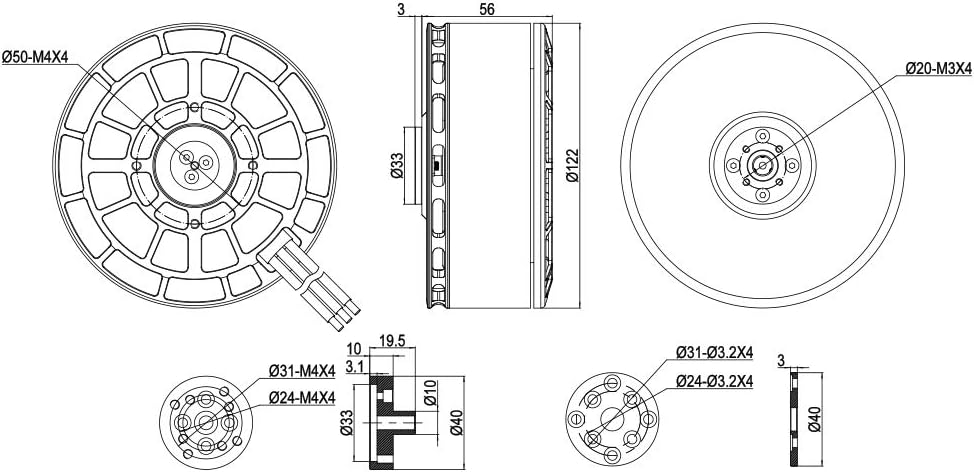 Blасk Frіdау - 70% оƒƒ M30 IPE KV100 Pro V2.0 MAD COMPONENTS Drone brushless Motor for Heavy Multirotor Quadcopter Hexrcopter RC DIY