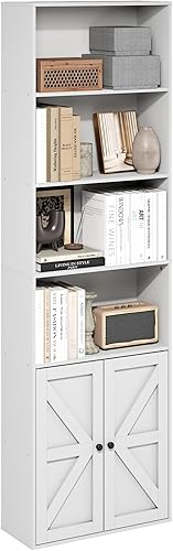 Vista 16 de Furinno FURINNO JAYA Simply Home Librería de 5 estantes, 5 niveles, Blanco Blanca