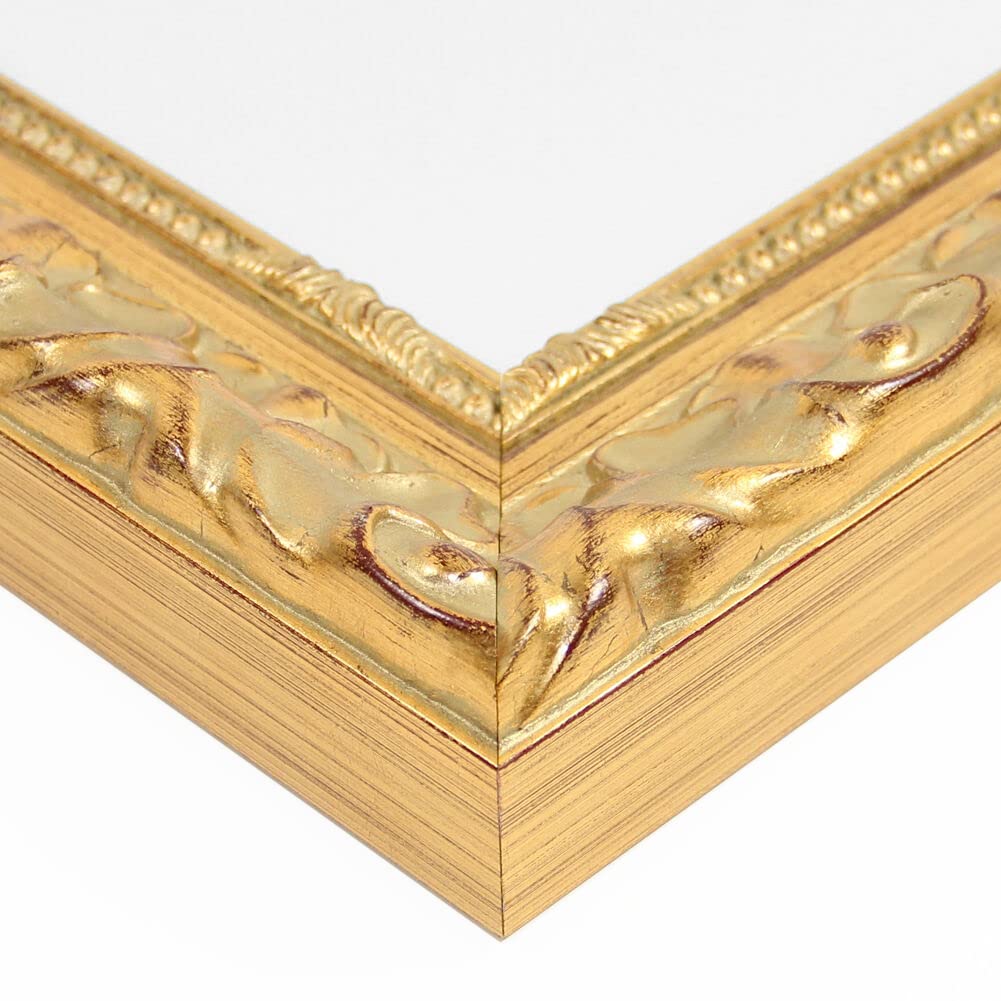 Online-GalleryKing Barok fotolijst in weelderige barokke stijl 60 x 120 cm in goud | Grootte naar keuze | Elegante houten lijst | Op maat gemaakt | voor foto's, posters & puzzels