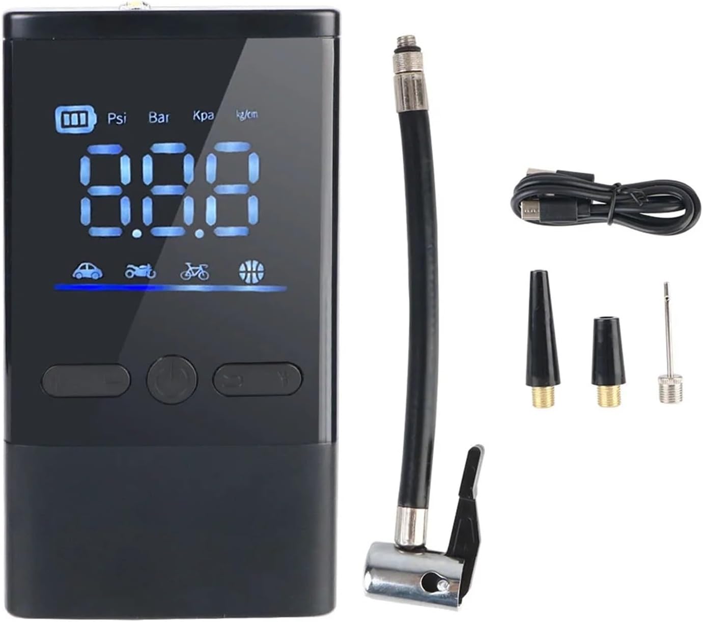 Accessories Digital Tire Pressure Test Car Air Compressor 4000mAh With LED Flashlight Portable Inflator 150PSI Tire Air Pump