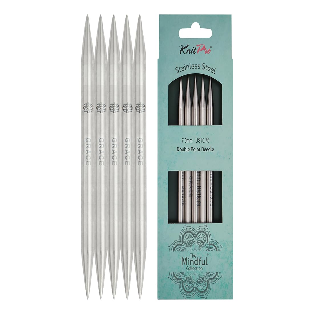 Ferri A Doppia Punta KnitPro Mindful 2.75mm - Acciaio Inox Per Calzini E Guanti (15cm)