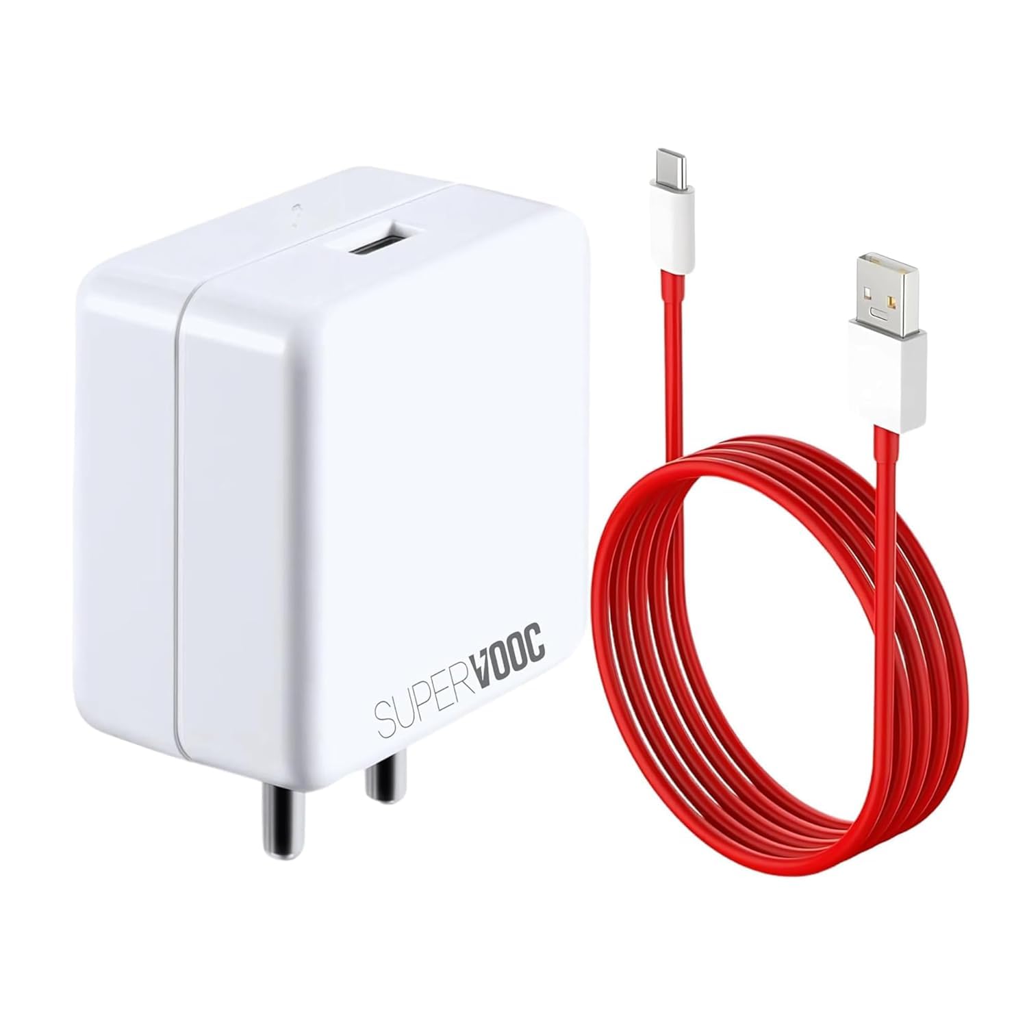 80W Type-C Charger for Op-po Reno14 F Original QC Adapter Type C 3.0A High Speed Fast Turbo Charge QC 3.0 Smart SinglePort with 1m Type-C Red Charging & Sync Cable (White, Dash, SE.AN16)-image-29