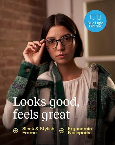 Miniatura 4 de Gander Paquete de 2 lectores de moda para hombres y mujeres lentes de lectura con bloqueo de luz azul Marco de estilo elegante Negro y tortuga