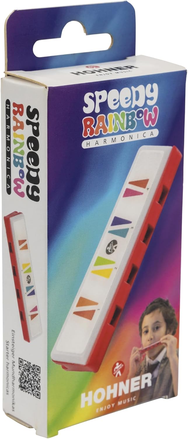 HOHNER Speedy Rainbow Harmonica Red