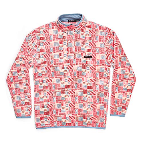 Image of Southern Marsh Star-Spangled Fleece Pullover