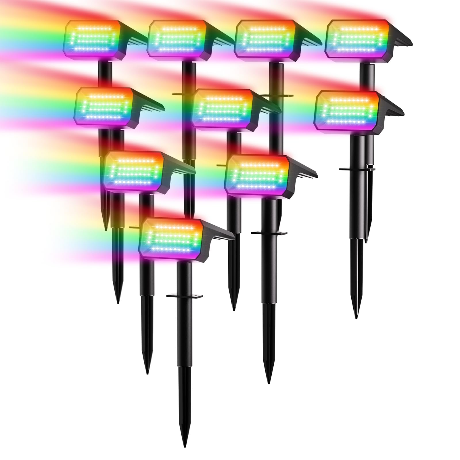 Photo 1 of Fabrito Color Changing Solar Spot Lights (10 Pack)