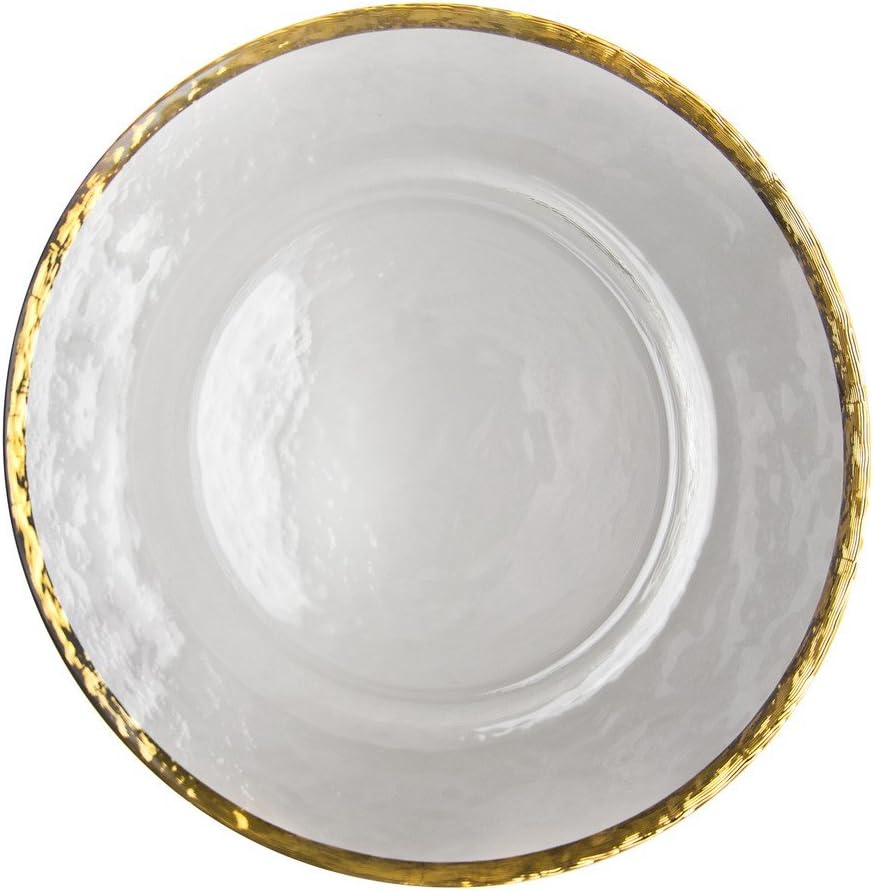 10 Strawberry Street Alpine 13" Charger Plate, Set of 4, Gold