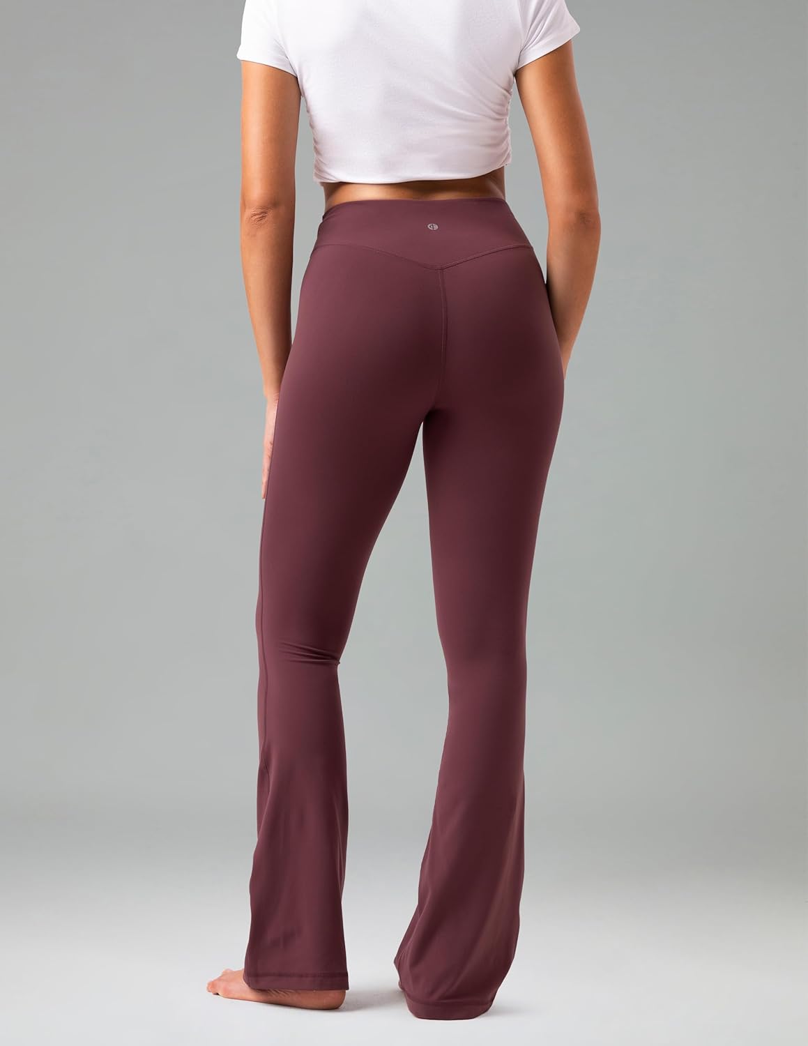 Colorfulkoala No Front Seam Flare Leggings Dreamlux High-Waisted Workout Yoga Pants for Women 27.5"/ 29.5"/ 31.5" Inseam - Image 3