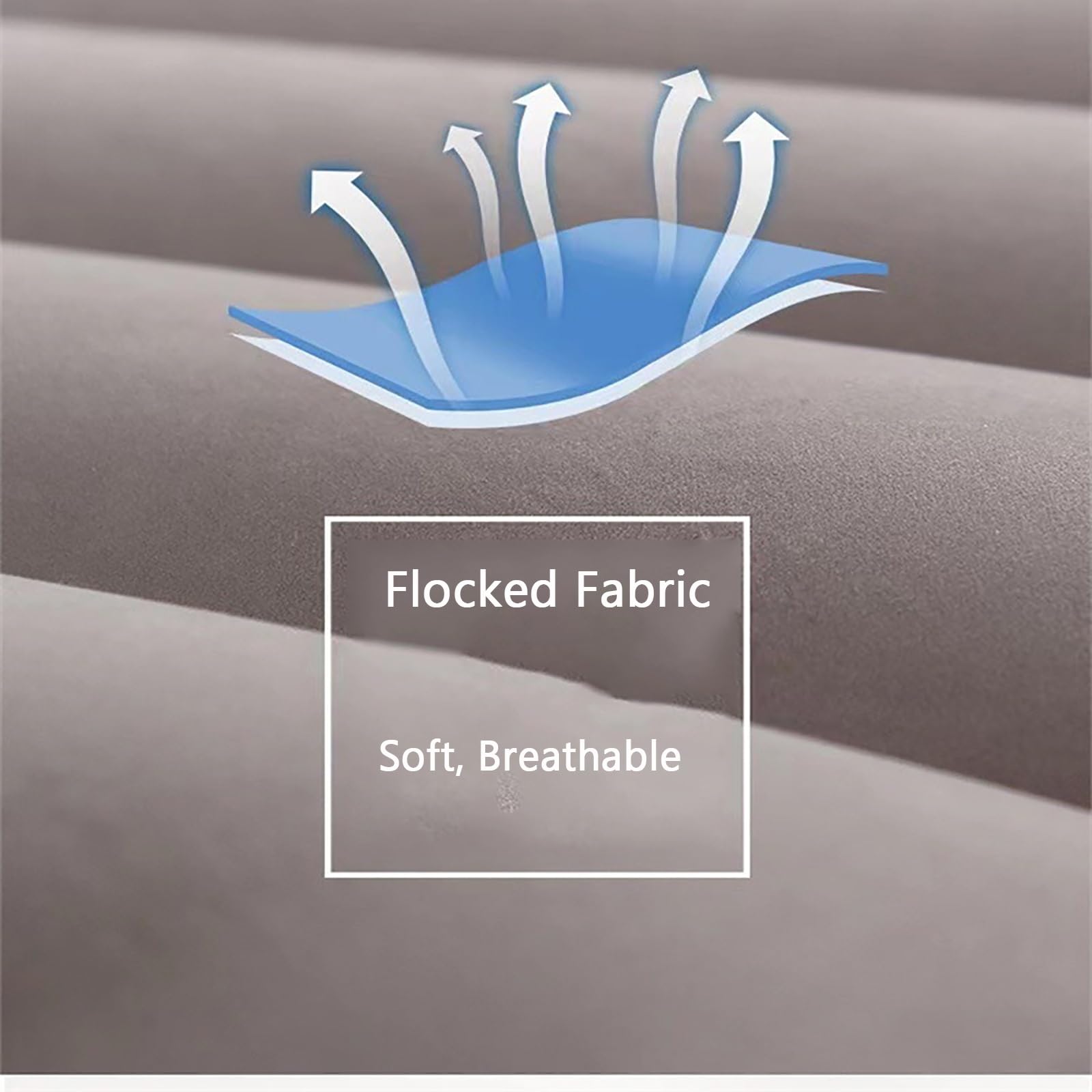 cuña antireflujo adulto Almohada de cuña inflable gris, almohada de cuña de viaje con válvula de aire fácil de transportar, elevación de piernas/soporte de rodilla, soporte de cuello, bomba de globo