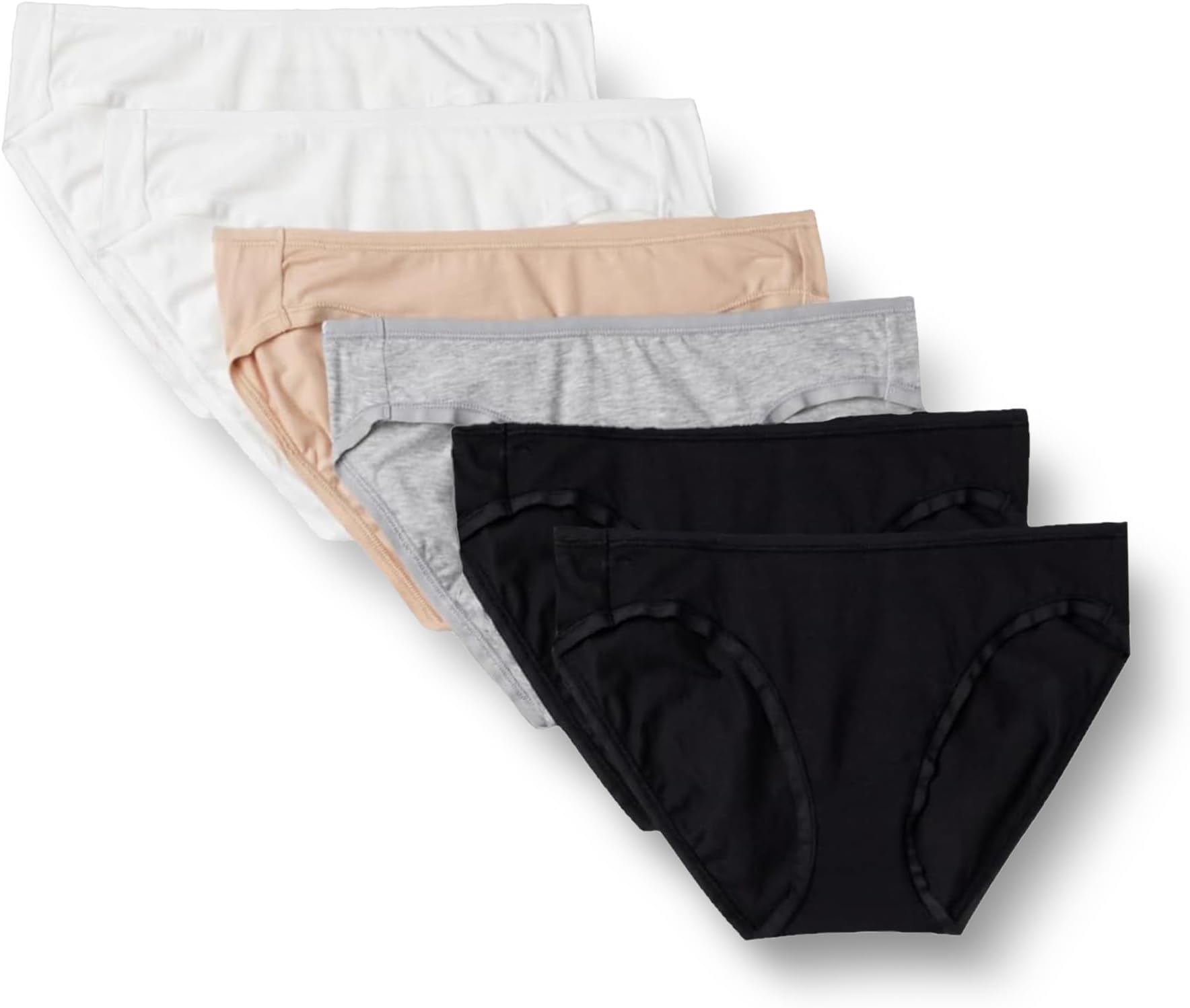 Women's Breathable Cotton Bikini Brief Underwear with Full Coverage, Multipacks