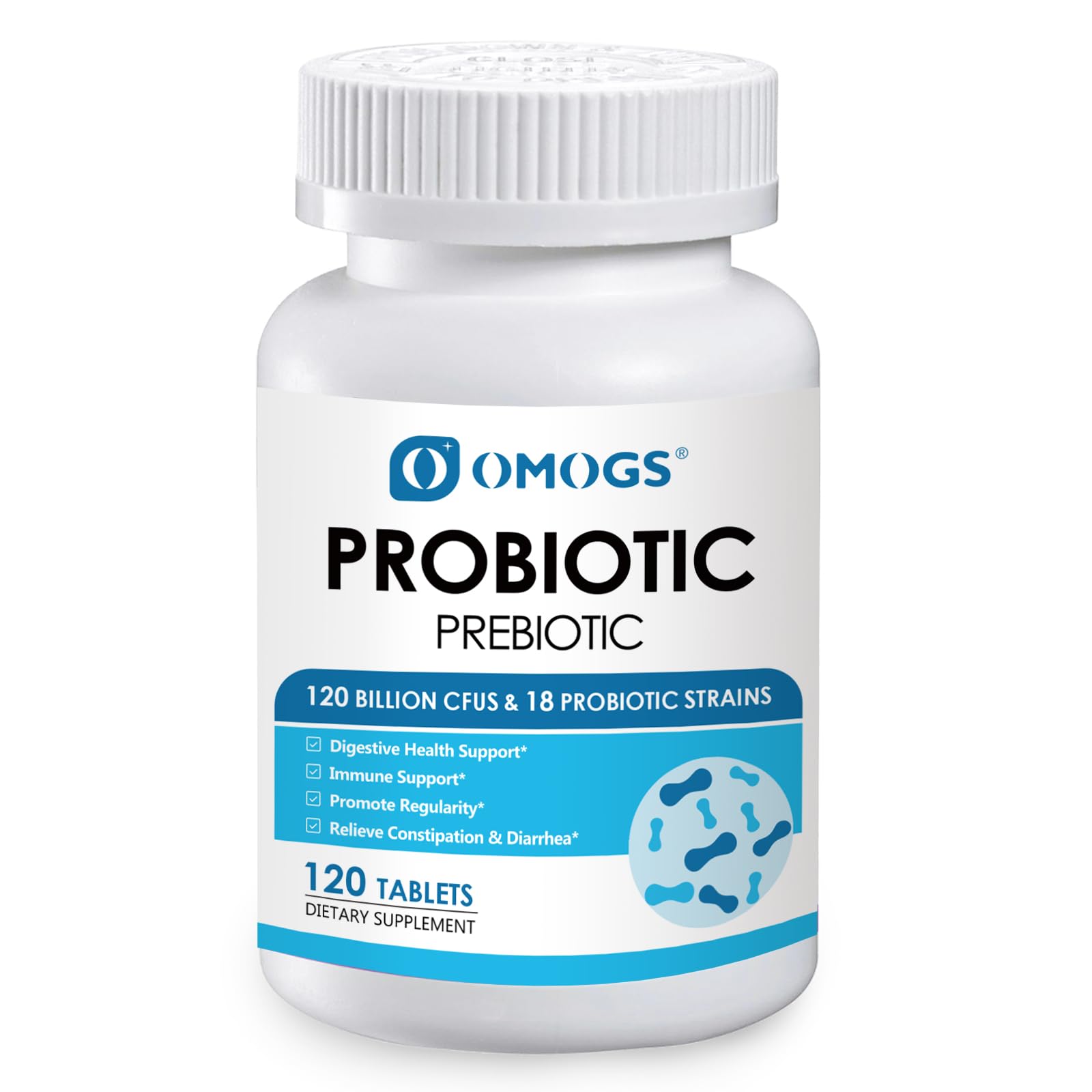 OMOGS Probiotics 120 Billion CFUs 18 Strains