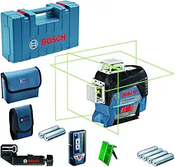 Bosch Nível laser de linhas GLL 3-80 CG 80m 360º com receptor LR7 e maleta
