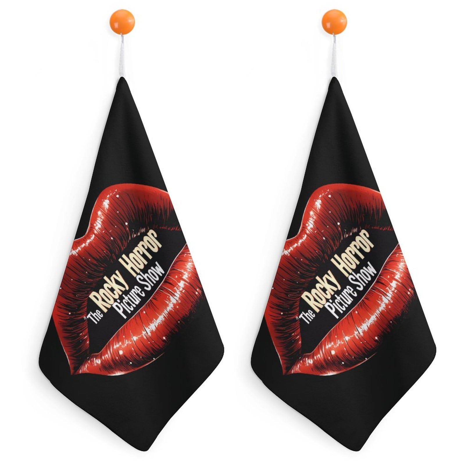 CGSBNGHA The Rocky Horror Picture Show Hand Towel Hanging Face Towels Cleaning Cloths Handkerchief for Bathroom Kitchen