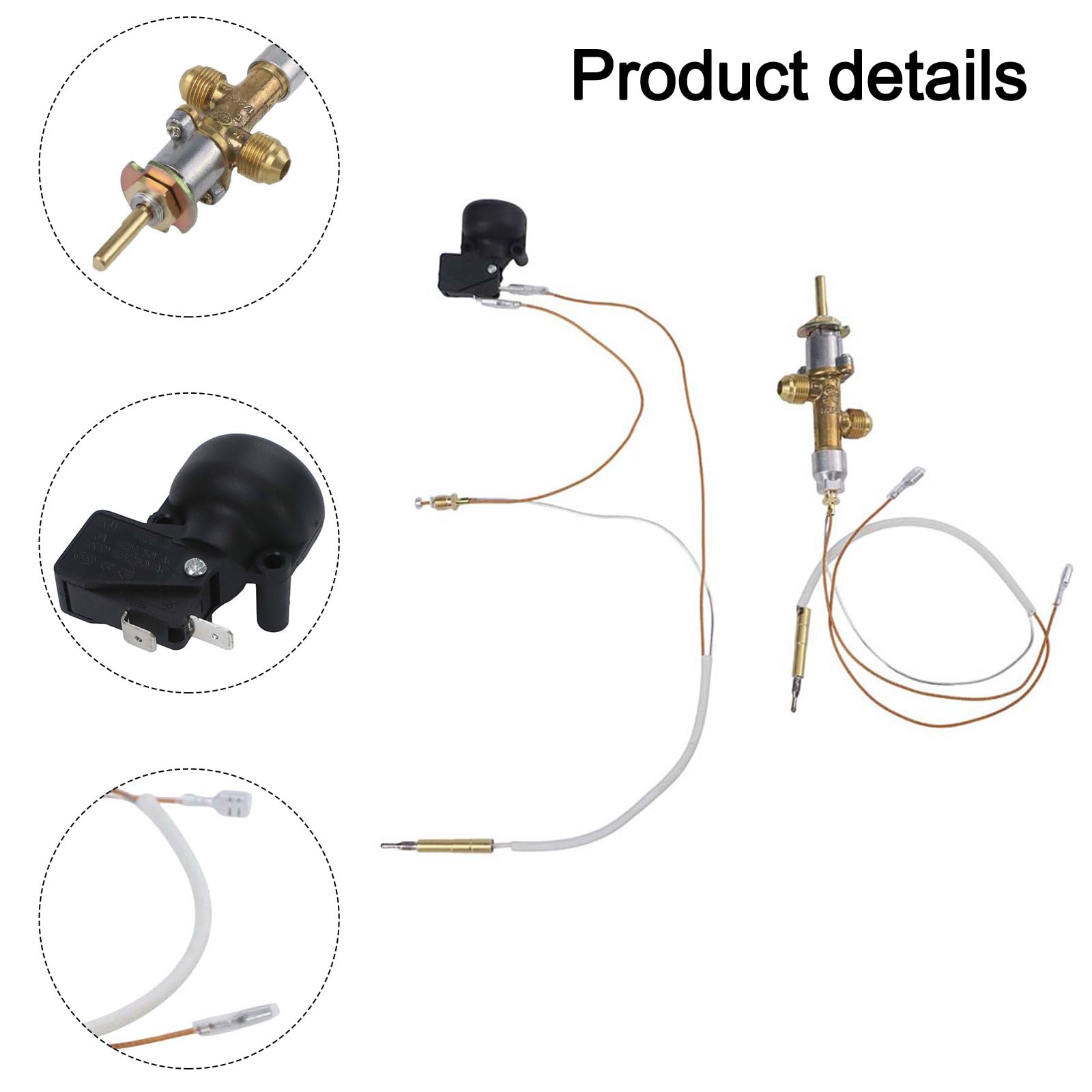 Gas-Terrassenheizung, Austausch von Thermoelement und Neigungsschalter, Gas-Terrassenheizkörperteile, Outdoor-Heizgerät Zubehör, Reparatur-Ersatzteile für Terrassenraumheizung