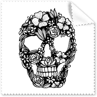 Skeleton Flower and Pattern Cleaning Cloth Phone Screen Glasses Cleaner 5pcs