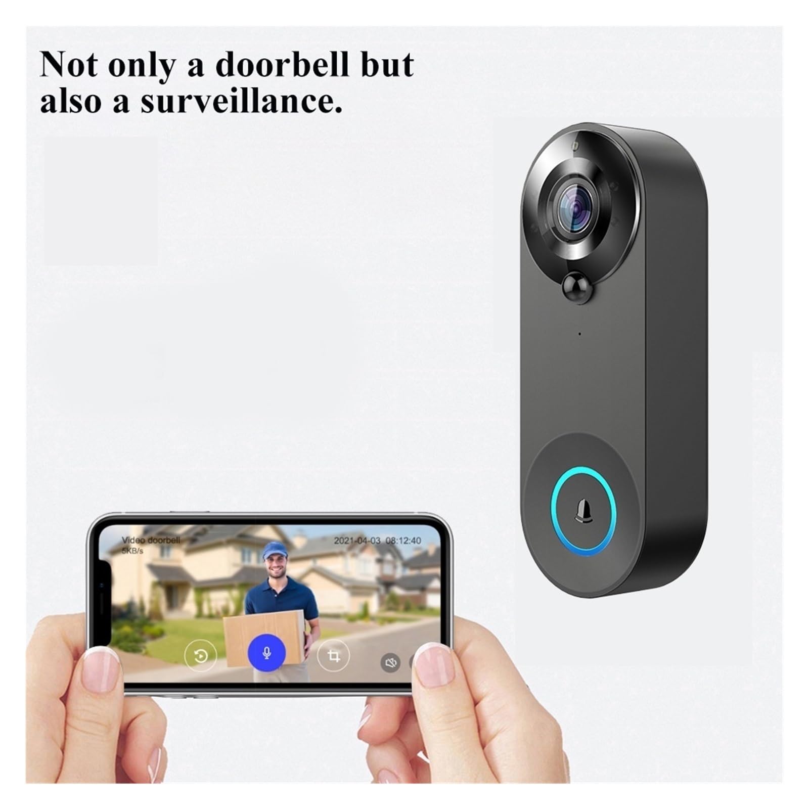 Système d'interphone avec caméra de Sonnette vidéo WiFi
