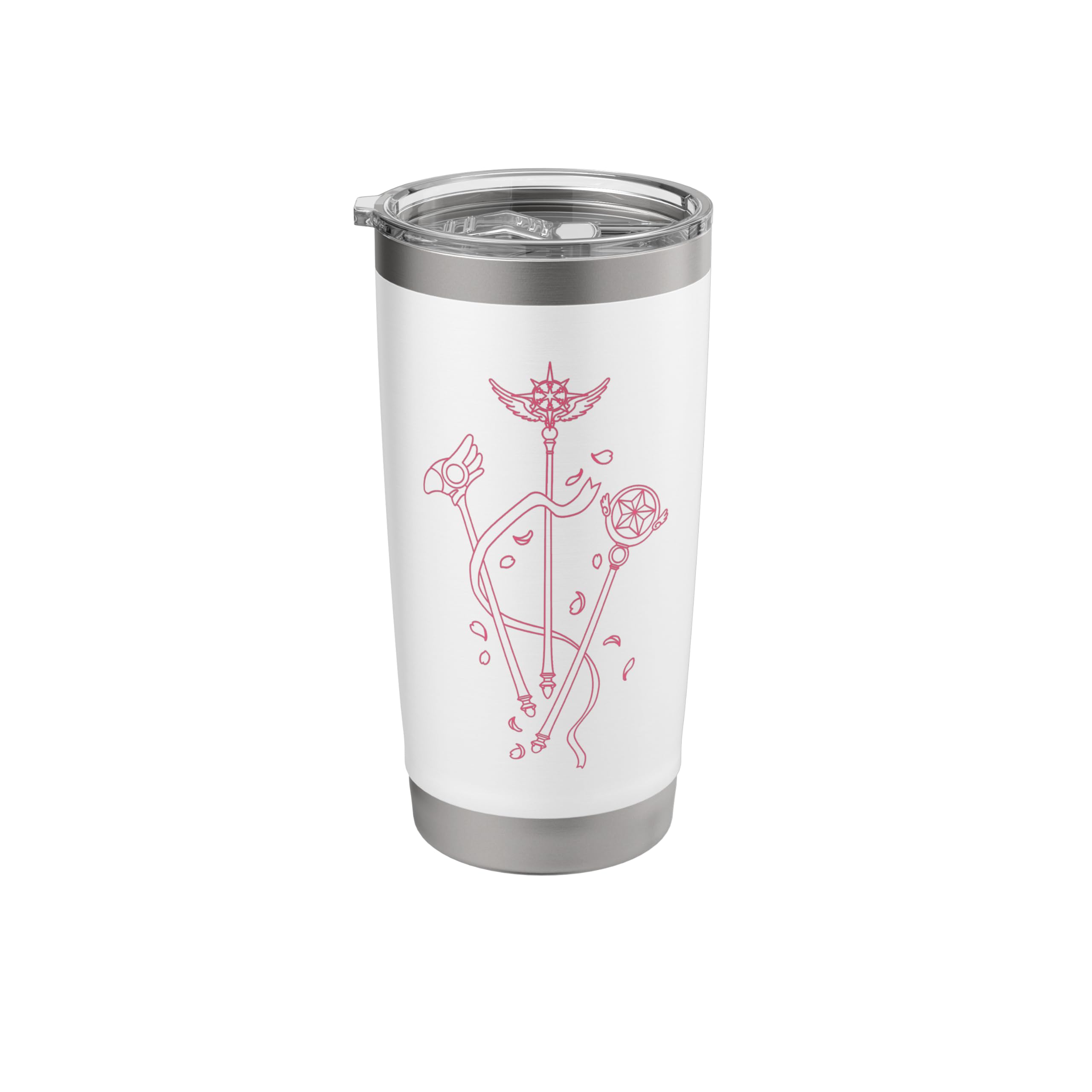 Cardcaptor Sakura: Clear Card - “Staff's and Keys” Stainless Steel Insulated Tumbler