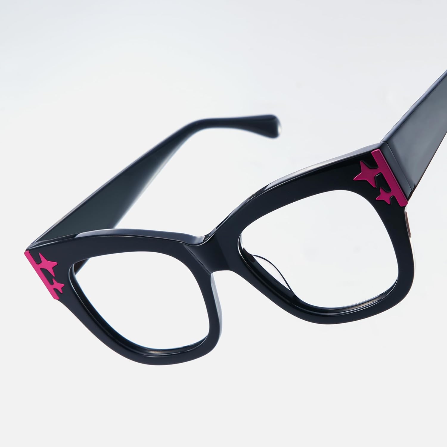 Zeelool Oversized Square Blue Light Glasses Acetate Frame for Women with Star ZJGA151789 Minfia - Image 7