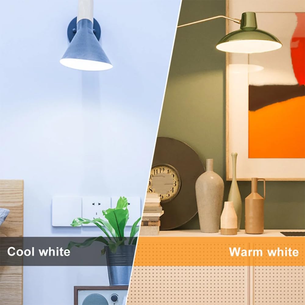 6 Bombillas LED E27 de 110 V y 220 V, Bombillas de bajo Consumo para iluminación del hogar y la Sala de Estar, Blanco frío, 300 LED.