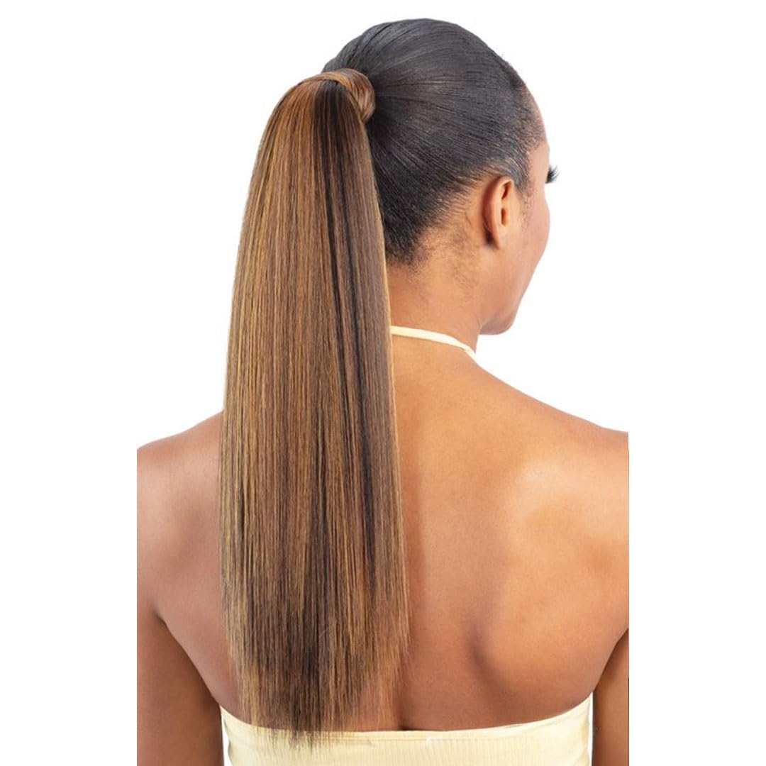 Postiche Queue De Cheval Synthétique – Golden Brown – Longueur 15,75 Pouces – Clip Facile