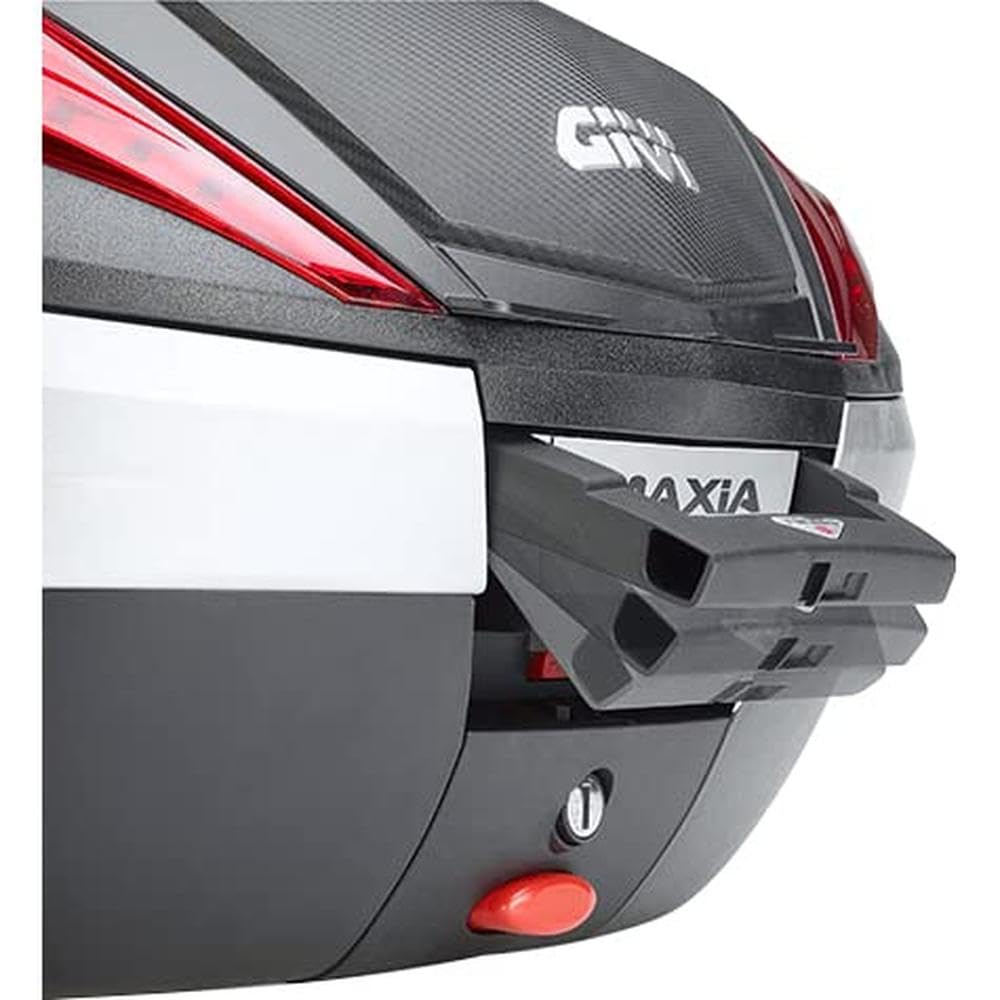 Top Case Givi V56 Maxia 4 Monokey Pour Moto - Coffre De 56 Litres, Rouge Carbone