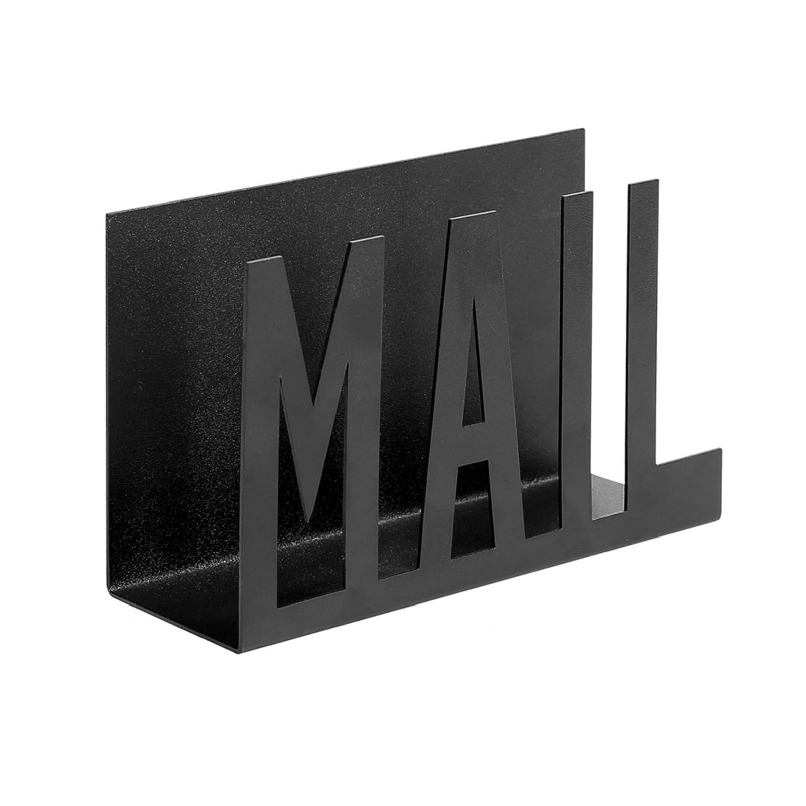 XAGMODSHN Iron Mail Sorter Metal Cutout Desktop Envelope Organiser Efficient Document Storage Rack for Home or Vertical Mail Sorter