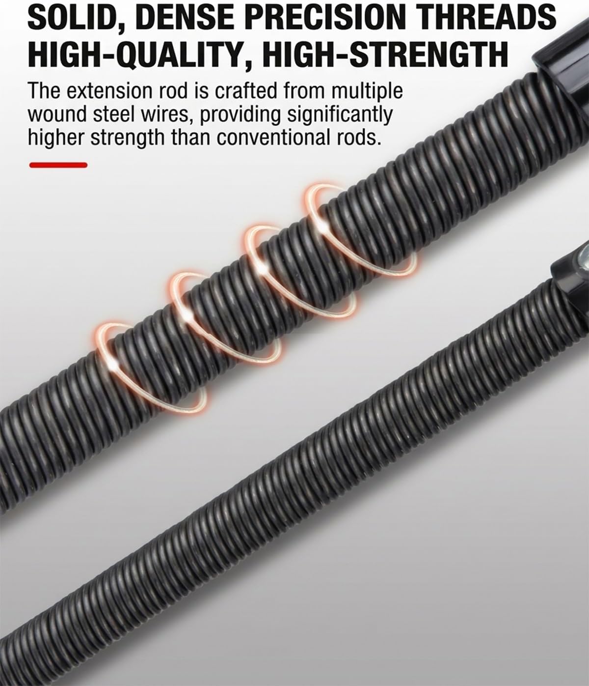 1/2 Flexible Shaft Drill Bit Extension Bar Extender Torque Socket Bendable Flex Reach Ratchet Spanner Electric Drive Impact Wrench Wobble Offset Connecting Rod Hand Tools for Hard to Reach(14in 3PCS)