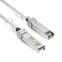 Vista 1 de Cable 10G SFP+ DAC de color [blanco] - Cable Twinax SFP de 32AWG para Cisco SFP-H10GB-CU0.25M, Ubiquiti UniFi, D-Link, Supermicro, Netgear