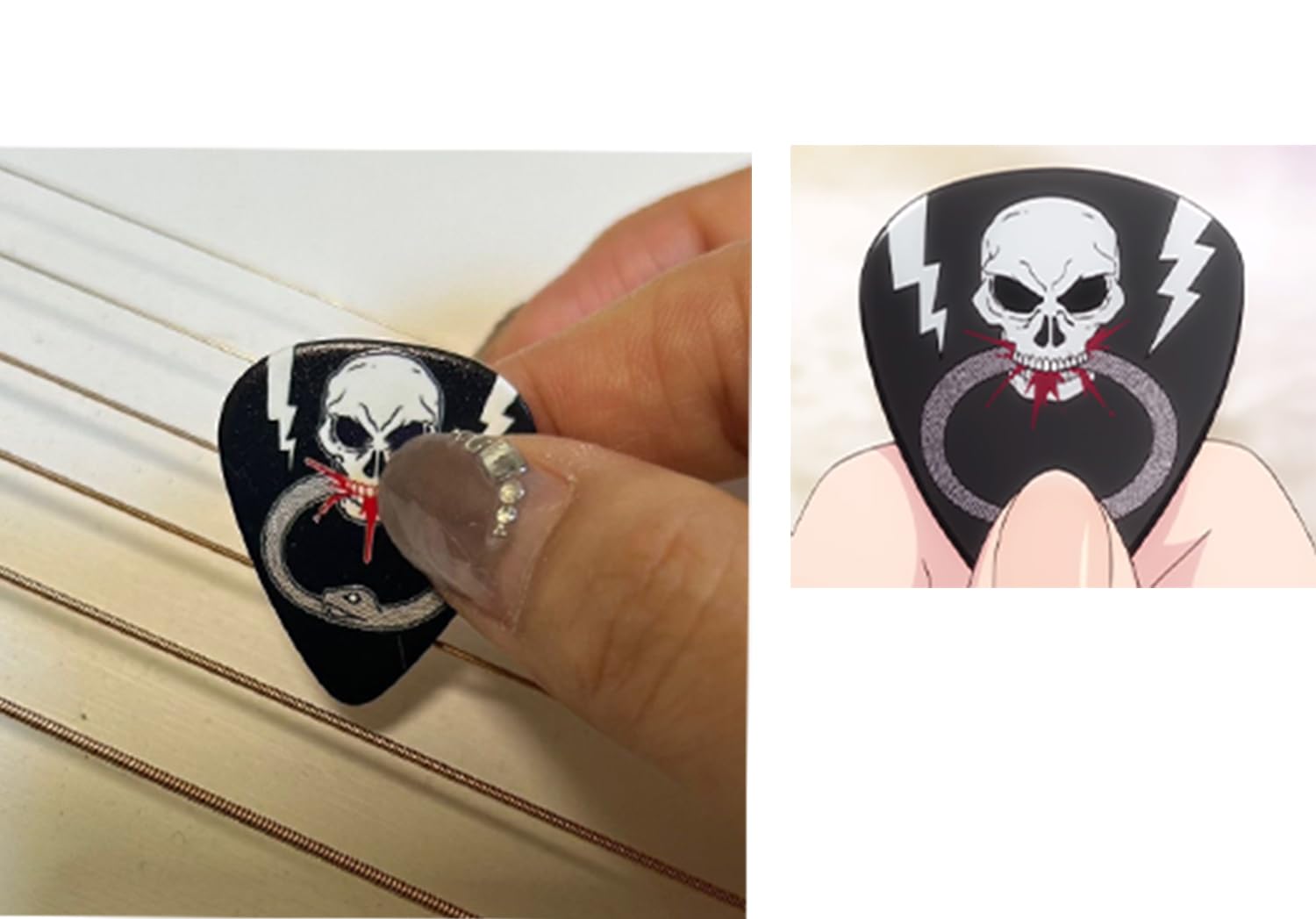 Amazon.co.jp: [HESHI] ロックは淑女の嗜みでして ギター ピック 5枚