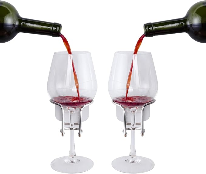 Shower Bathtub Wine Glass Holder 2 Pack,MAYZOLOP Shower