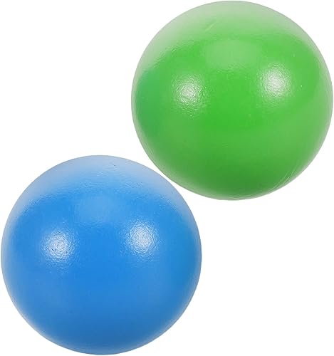 2 bolas de madera de croquet para juegos familiares al aire libre, esferas de madera para patio trasero, decoraciones divertidas de manualidades