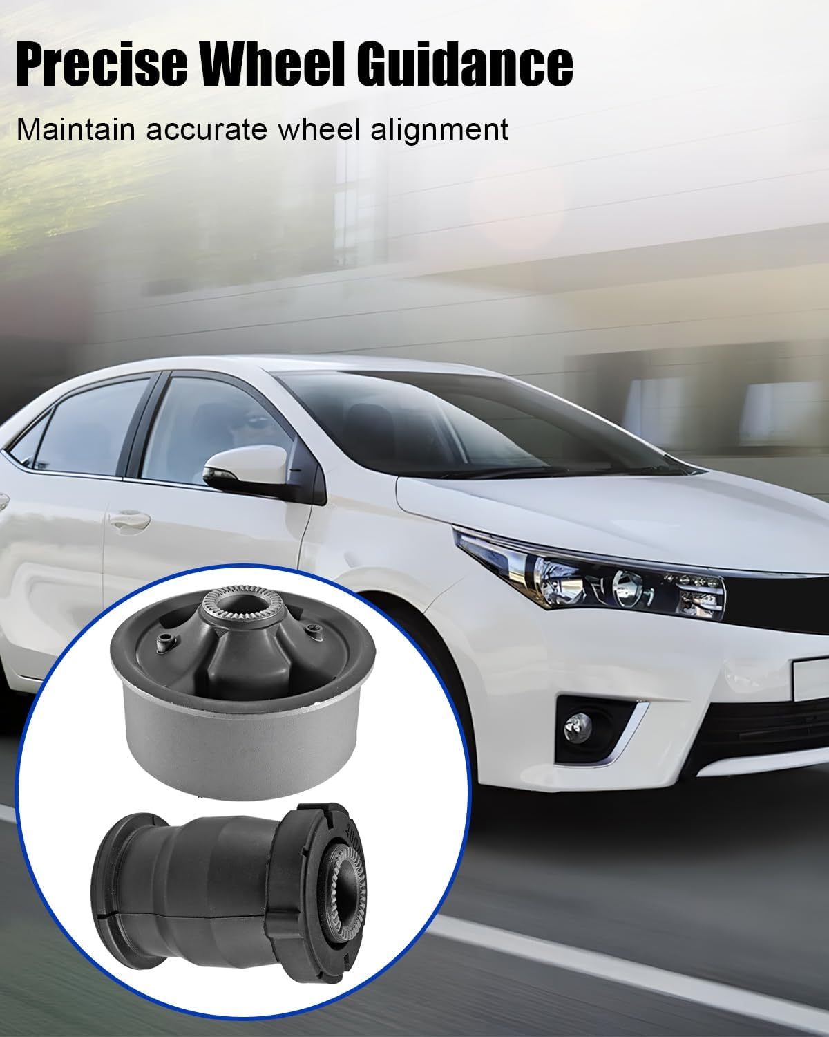 Front Lower Rearward Suspension Control Arm Bushing Fit for Toyota Corolla Matrix Pontiac Vibe Replaces 48654-12120 48655-12170 48654-12090 48654-12160 48655-02040 48655-20310, 2 Pair