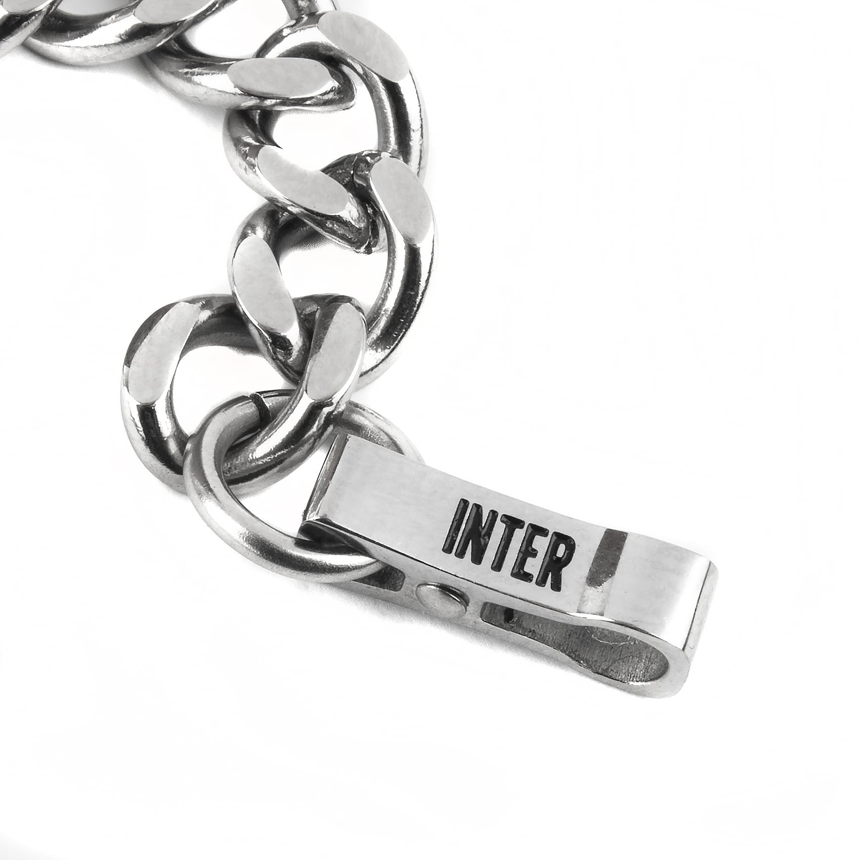 Inter F.C. Internazionale Collana, Acciaio regolabile, Uomo, Taglia Unica Regolabile