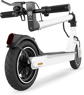 Electric Scooter - 500W Powerful Motor, 8.5’’ Solid Tires, Double Braking Systems Escooter for Adults and Teens