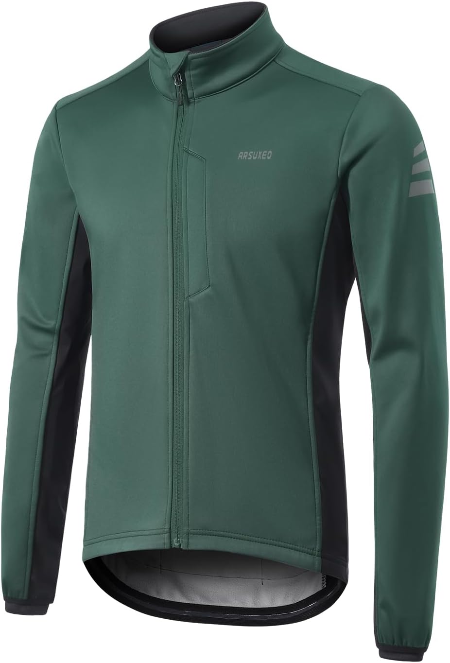 ARSUXEO Winter Cycling Jacket for Men Softshell Fleece MountainBike Biking Bicycle Jacket Thermal Windbreaker