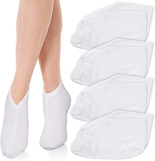 8Pcs Moisturizing Socks for Women, Cotton Sleep Spa Socks Overnight, Aloe Lotion Socks-Foot Moisturizing, Heel Socks for Dry Cracked Feet