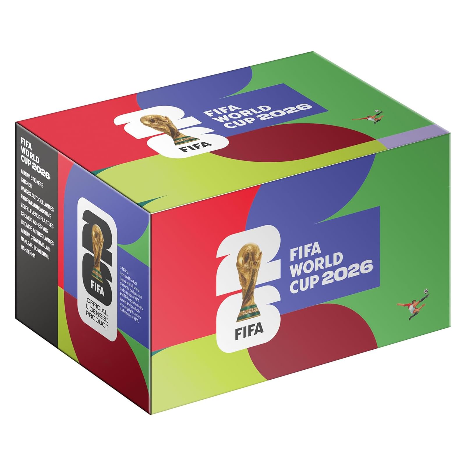 Sammelbox für WM-Sticker 2026, Fanartikel, 50 Päckchen, für Kinder und Erwachsene, je 7 pro Päckchen (insgesamt 350)