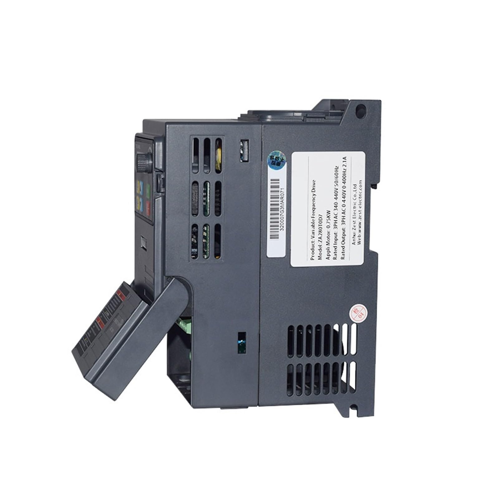 Variador De Frecuencia 0.75/1.5/2.2/3KW 1/2/3HP 380V VFD ekonomiczny przemiennik częstotliwości konwerter prędkości silnika sterowanie wektorowe mały falownik Kompaktowa konstrukcja(3.0KW,DC370-630V)