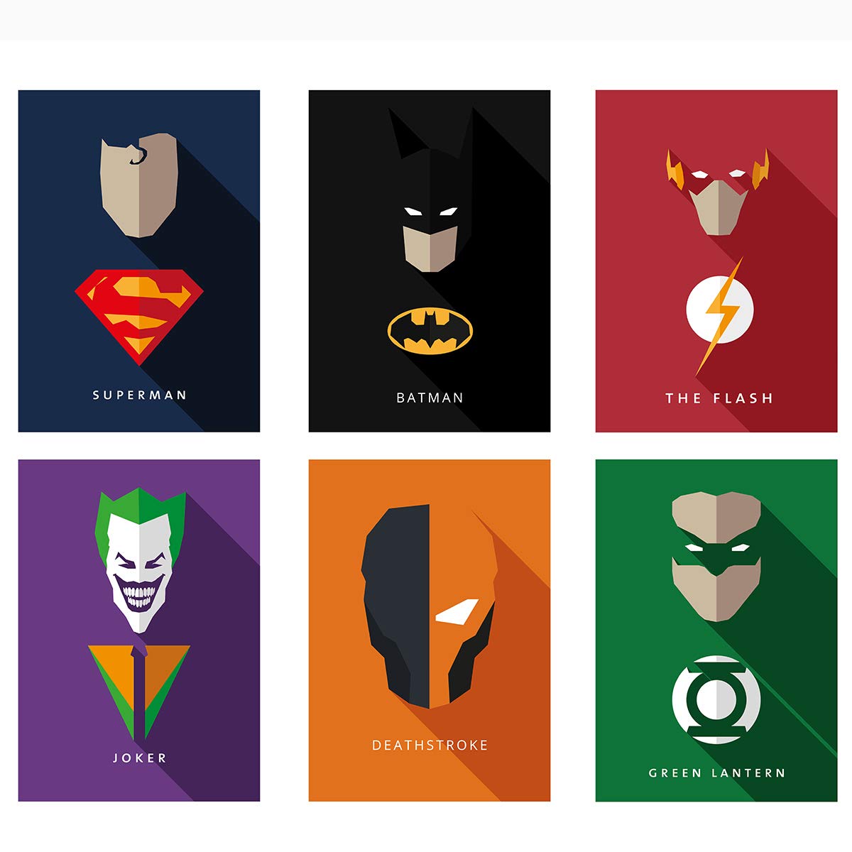 Marvel & DC Poster Set - 8 Unique Designs -9 Marvel & DC Poster Set - 8 Unique Designs -9